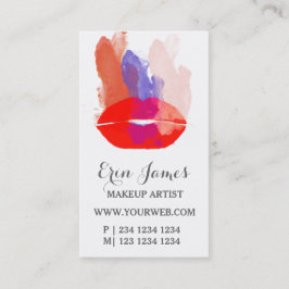Carte De Rendez-vous Brochures couleur aquarelle Gras rouge