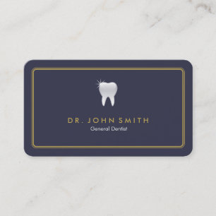 Carte De Rendez-vous Cadre arrondi Royal Blue Tooth Dental Nomination