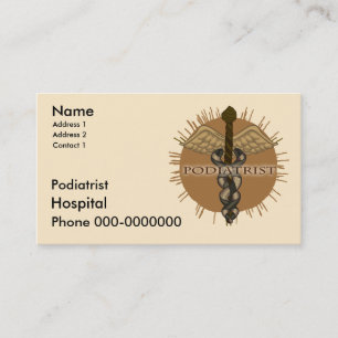 Carte De Rendez-vous Caduceus, podiatre