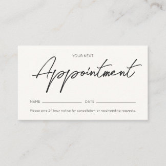 Carte De Rendez-vous Calligraphie minimale Code QR commercial écrit à l