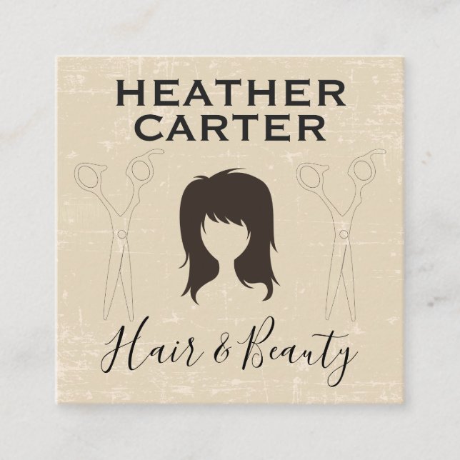 Carte De Rendez-vous Cheveux et beauté modernes | Salon (Devant)