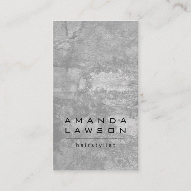 Carte De Rendez-vous Chic Grunge Grey (rendez-vous) (Devant)