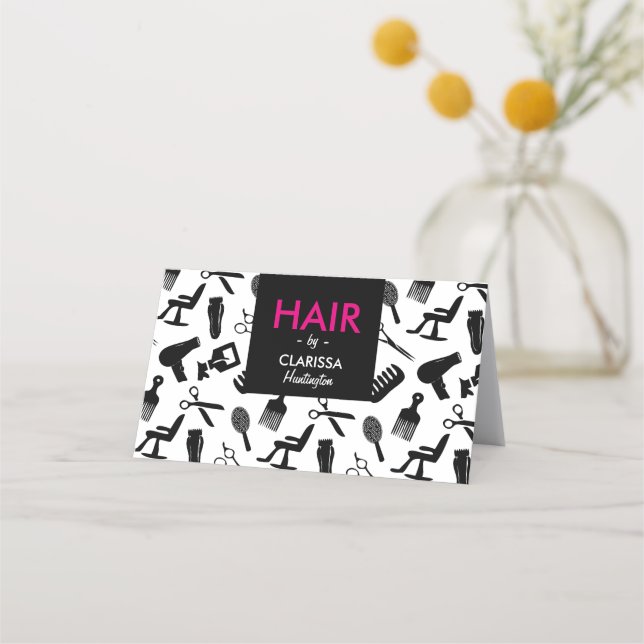Carte de rendez-vous Chic Hair Stylist (Devant)