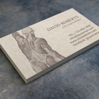 Carte De Rendez-vous Chiropractor Massage Thérapie Nomination élégante