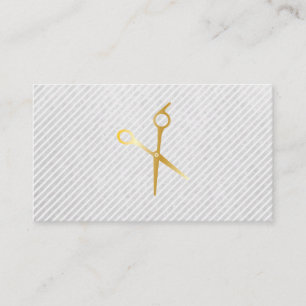 Carte De Rendez-vous Ciseaux en argent pour stylo cheveux Barber Coif