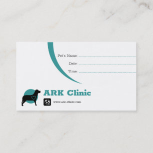 Carte De Rendez-vous Clinique vétérinaire   Info