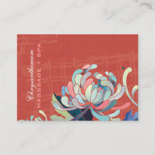 Carte de rendez-vous d'affaires rouge maman style 