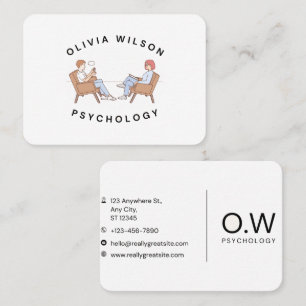 Carte de rendez-vous de psychologie d'Olivia Wilso