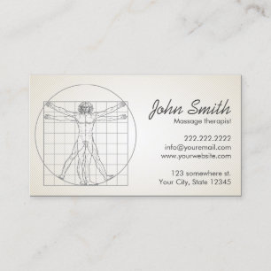 Carte de rendez-vous de thérapeute de massage de