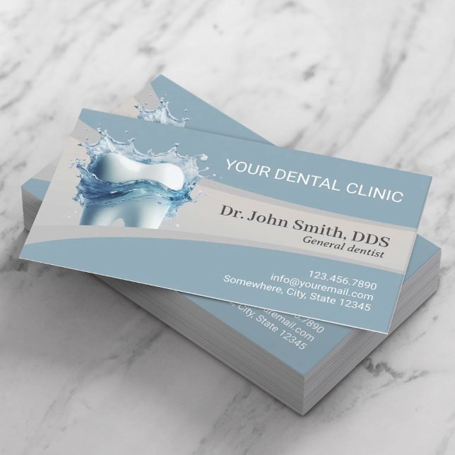 Carte De Rendez-vous Dental Office Clean Tooth Modern Dentiste (Créateur téléchargé)