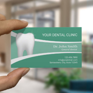 Carte De Rendez-vous Dental Office Professionnel Dentiste Vert