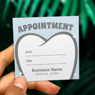 Carte De Rendez-vous Dentist Cute Tooth Dentist Dental Office Nominatio