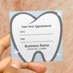 Carte De Rendez-vous Dentist White Tooth Dental Office Appointment