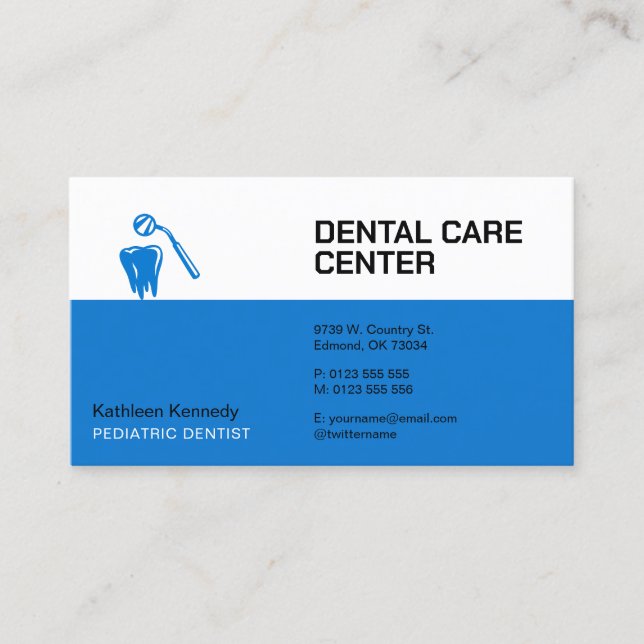 Carte De Rendez-vous Dentiste pédiatrique | Pratique dentaire (Devant)