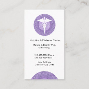 Carte De Rendez-vous Docteur En Endocrinologie Et Nutrition