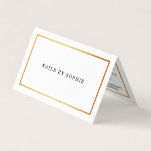 Carte de rendez-vous du calendrier Gold Foil moder