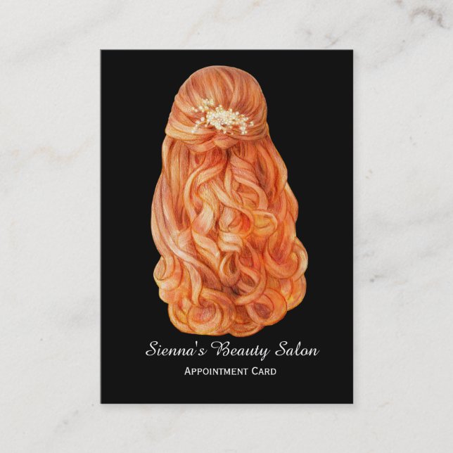 Carte de rendez-vous du coiffeur (Devant)