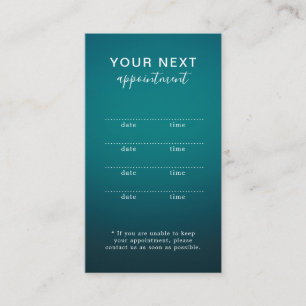 Carte de Rendez-vous du Salon de Beauté Simple et