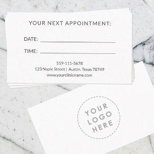 Carte de rendez-vous du thérapeute