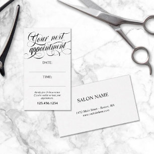 Carte De Rendez-vous Écriture Calligraphique Élégante pour Votre Procha