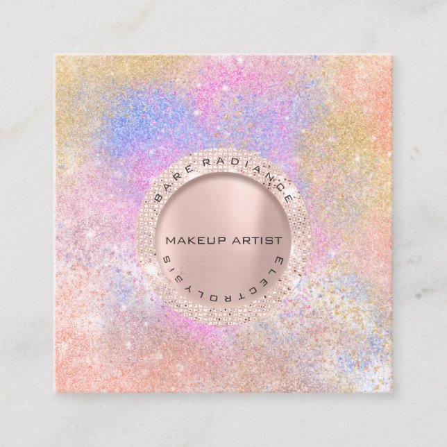 Carte de rendez-vous Electrolyse Rose Blush blanc  (Devant)
