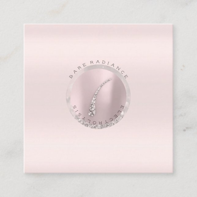 Carte de rendez-vous Electrolyse Rose Parties scin (Devant)