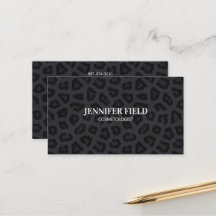 Élégant point de panthère noir