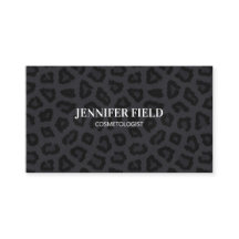 Élégant point de panthère noir