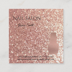 Carte De Rendez-vous Elégant salon rose de glitterie or glittery