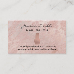 Carte De Rendez-vous Elégant salon rose en marbre doré