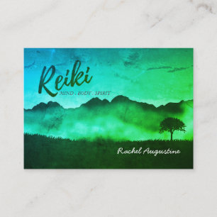 Carte De Rendez-vous Enseignant de médiation en yoga du Reiki naturel
