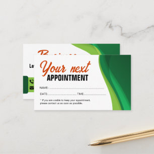 Carte De Rendez-vous Entretien de pelouse et aménagement paysager Green