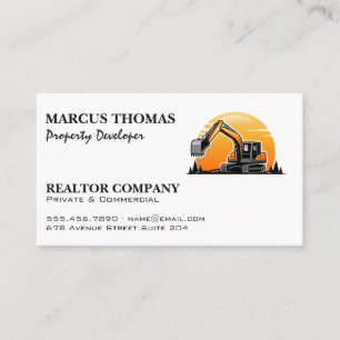 Carte De Rendez-vous Excavateur   Développement immobilier