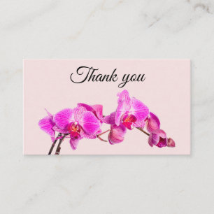 Carte De Rendez-vous Fleurs roses Merci Spa et corps faits main