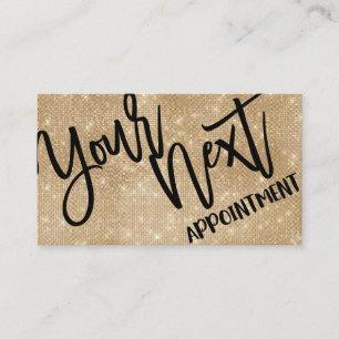 Carte De Rendez-vous Gamme de Parties scintillant Or Chic Glamour