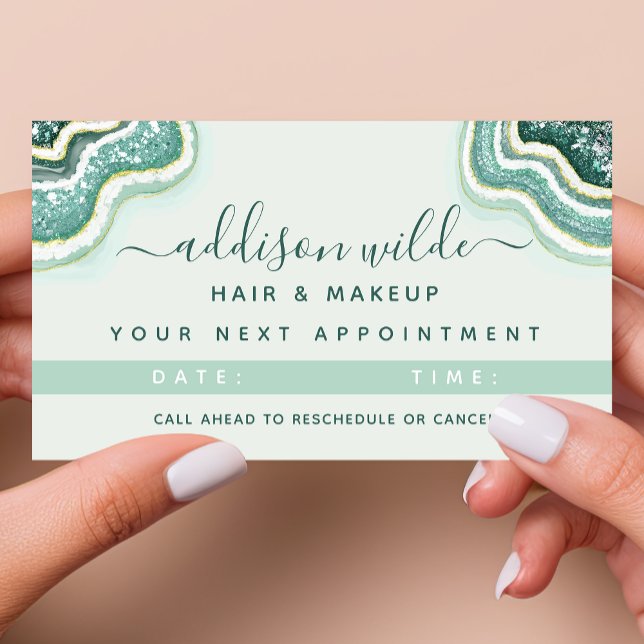 Carte De Rendez-vous Géode d'âge de Parties scintillant Gold Luxe turqu (Créateur téléchargé)