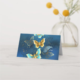 Carte De Rendez-vous Golden butterflies