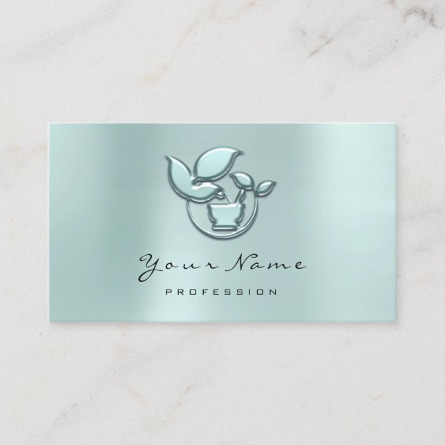 Carte De Rendez-vous Herbes holistiques Ayurveda Alternative Medicine A (Devant)