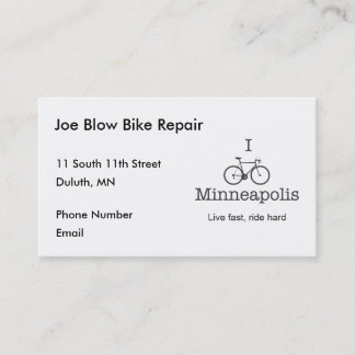 Carte De Rendez-vous I Bike Minneapolis