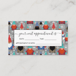 Carte De Rendez-vous Illustrations de flocon de neige Gnome Motif de No