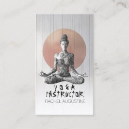 Carte De Rendez-vous Instructeur de méditation Yoga Reiki Master Lotus 