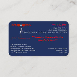 Carte De Rendez-vous JML Communications Entreprise