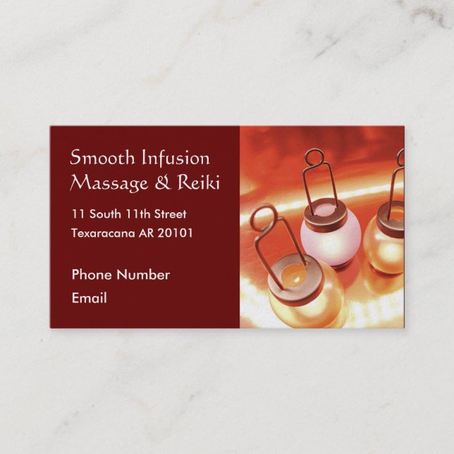 Carte De Rendez-vous Lanternes avec des bougies (Devant)