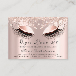 Carte De Rendez-vous Lashes Extension des instructions de post-soins Ro