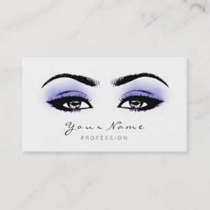 Carte De Rendez-vous Le maquillage bleu d'indigo fouette le blanc noir