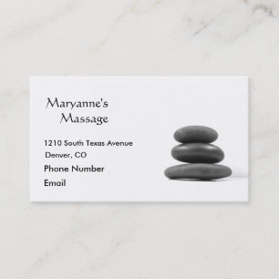 Carte De Rendez-vous Le massage lapide la photo