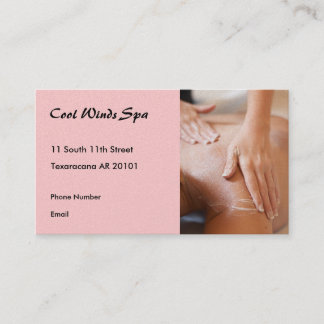 Carte De Rendez-vous Le massage remet la photo II
