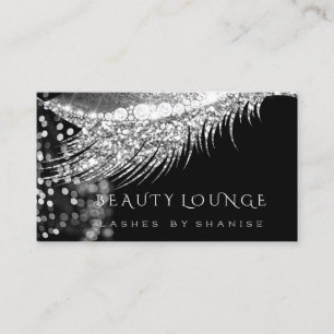 Carte De Rendez-vous L'événement de maquilleur fouette le noir gris d