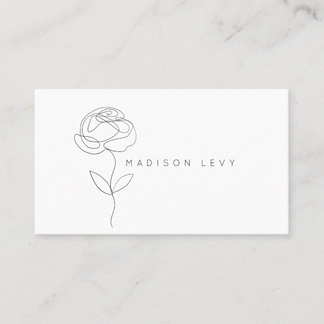 Carte De Rendez-vous Line Art Ink Modern Native Artisan Business (Devant)