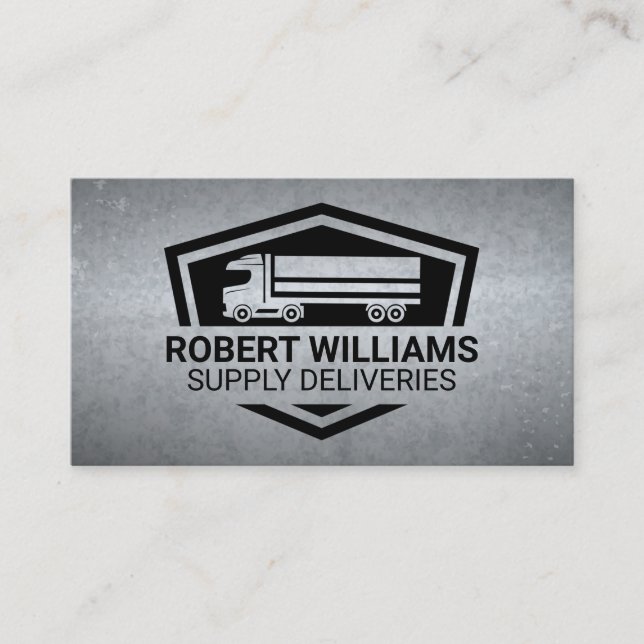 Carte De Rendez-vous Logo Fournitures de transport semi-routier (Devant)